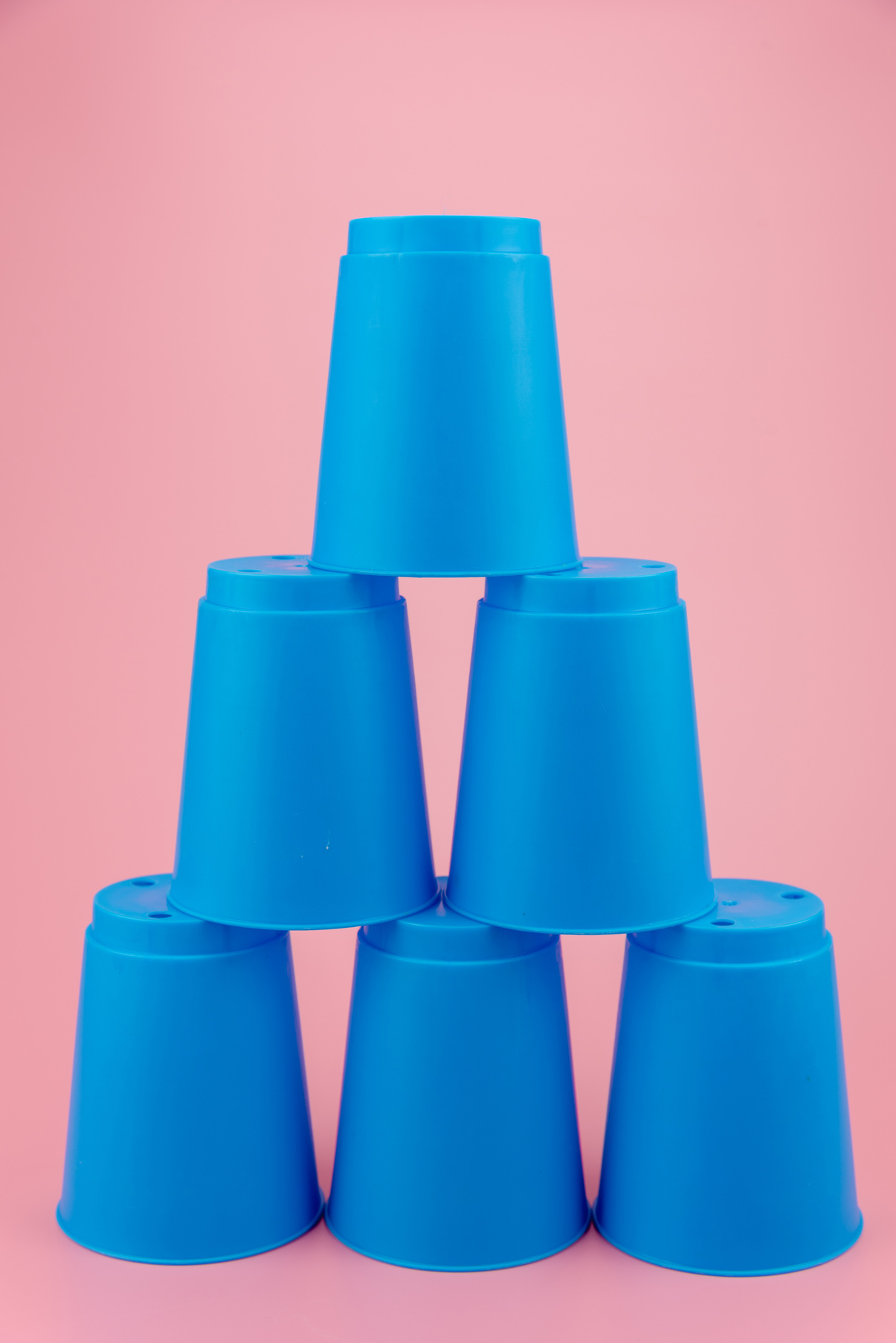blue stacks plastic cups. Speed stack cup.